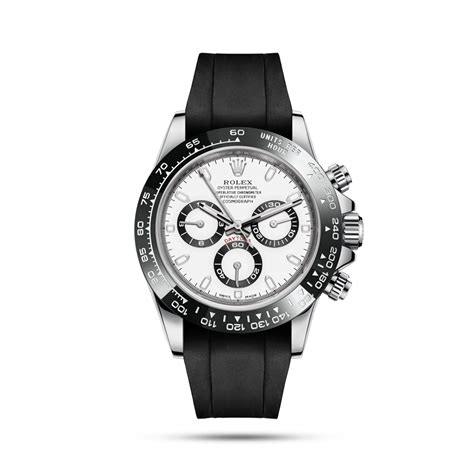 rolex daytona panda rubber strap